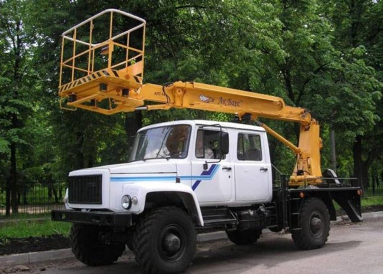 АВТОВЫШКА ТЕЛЕСКОПИЧЕСКАЯ АПТ-18.02 НА ШАССИ ГАЗ-3309 (ВЕЗДЕХОД)